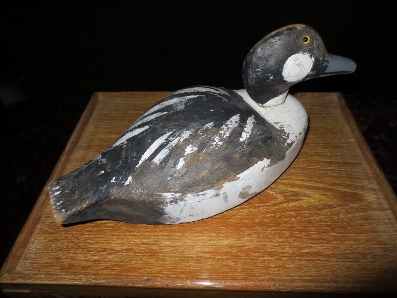 Vintage Quebec Working Duck Decoy hand carved by tessiesdelight