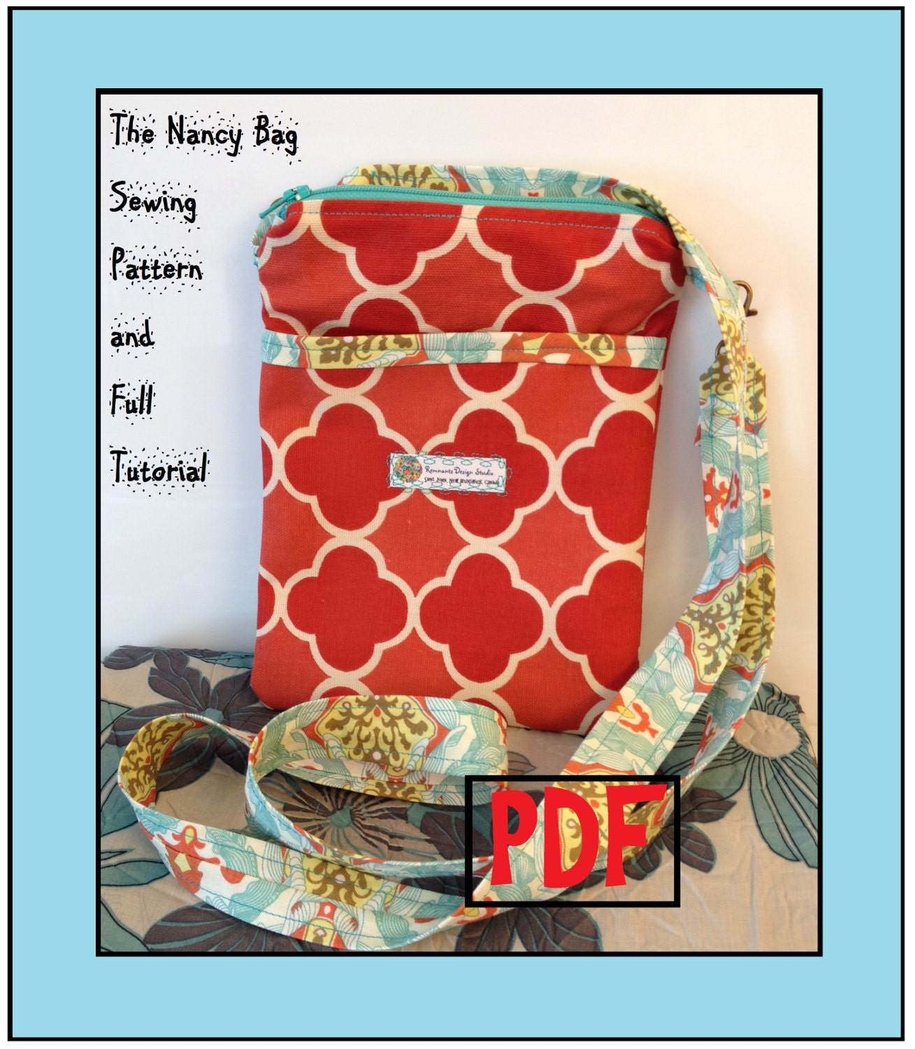 Cross-Body Bag Sewing Pattern: The Nancy Bag Cross-Body Bag