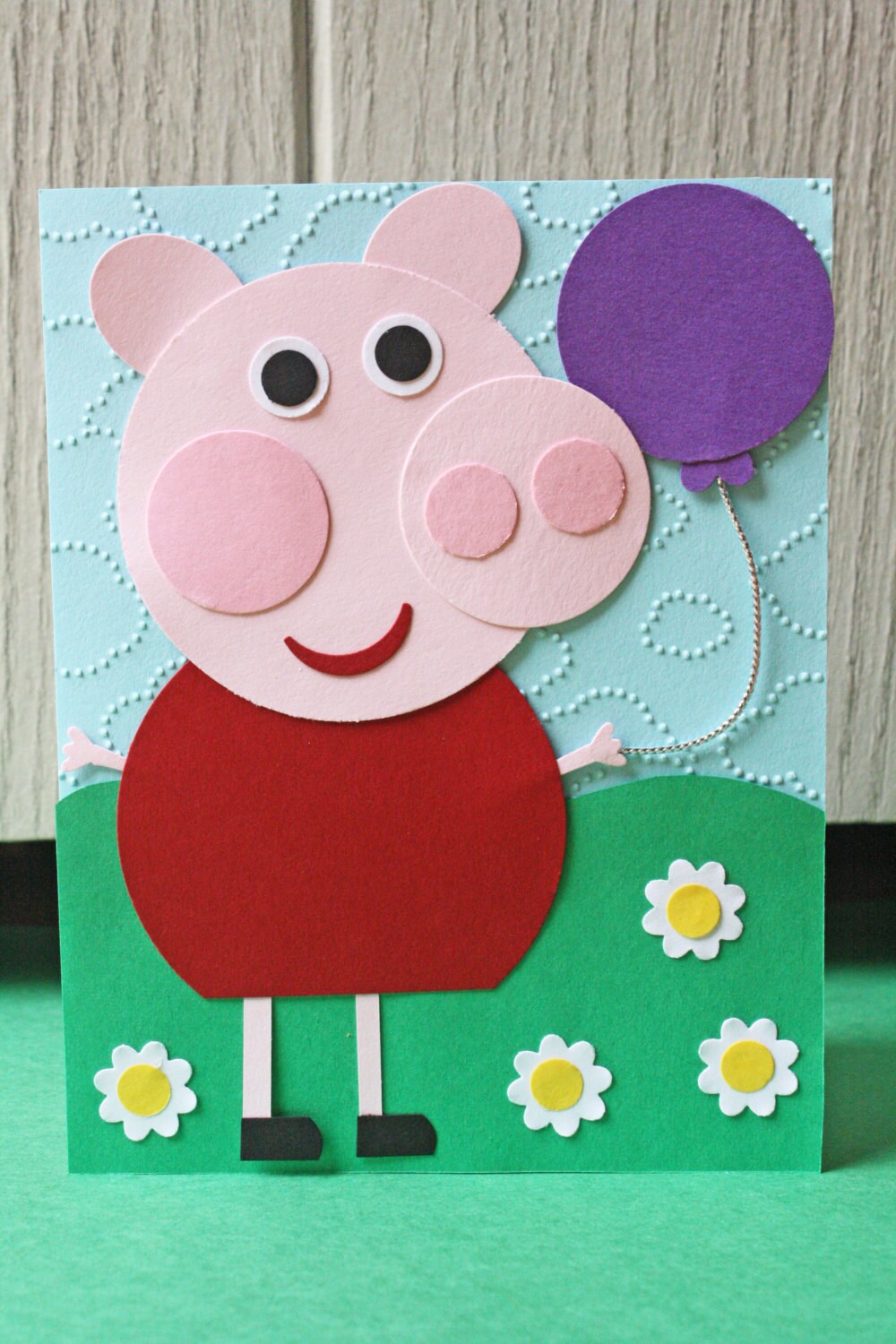 Peppa Pig Handmade Card
