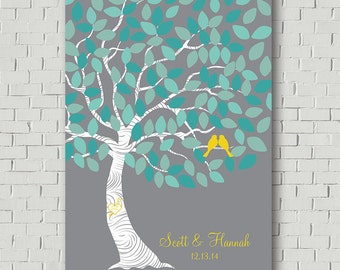 Wedding Guest Book Alternative, Wedding Tree Guest Book Tree, Wedding Signs Wedding Canvas, Wedding Gift Keepsake, Custom Guest Book Sign