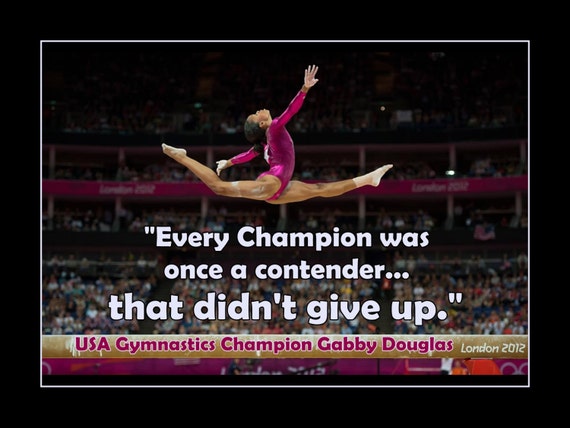 items similar to gymnastics motivation poster gabby