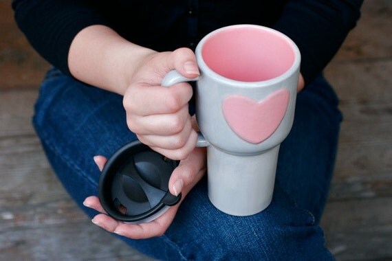 heart travel cups