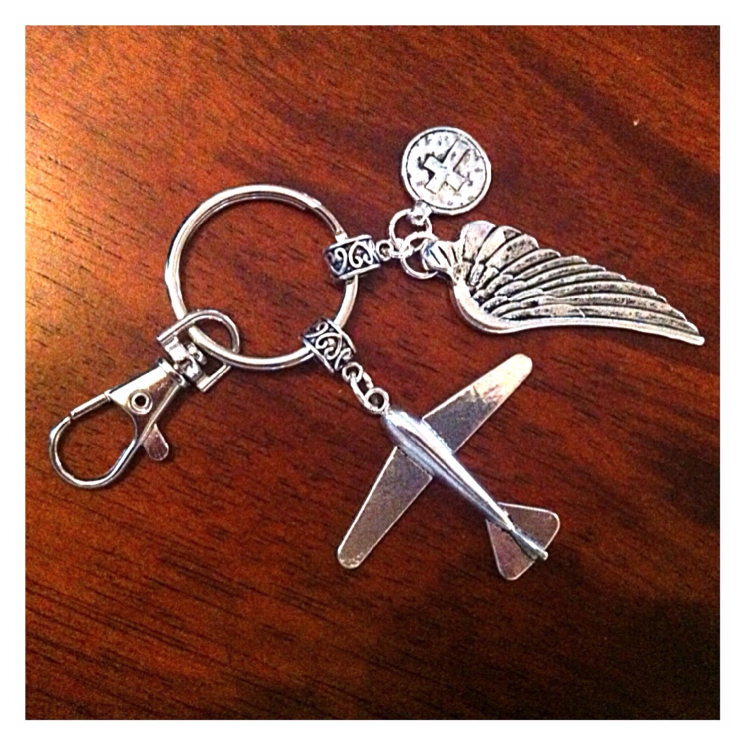 Airplane Keychain Aviation Keychain Christian Keychain