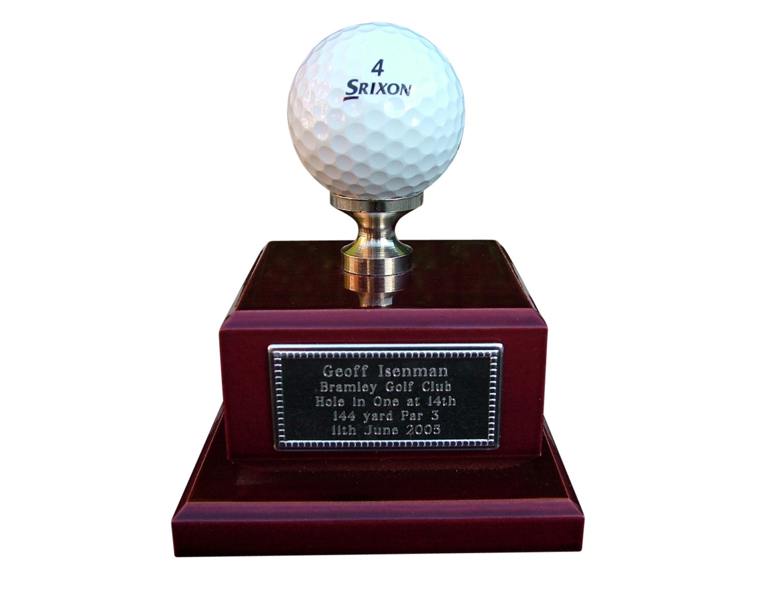 hole in one golf trophy