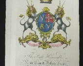 Edmondson Folio Coat of Arms Henry Stawell Bilson Legge Baron Somerton Somerfet