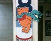 Bear doorknob hanger personalized with candy cup