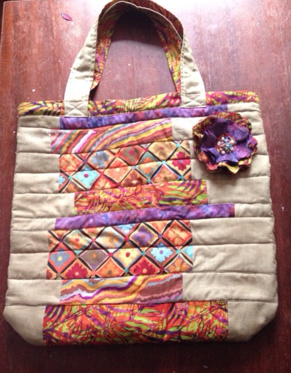 Items similar to Bohemian quilted bag on Etsy