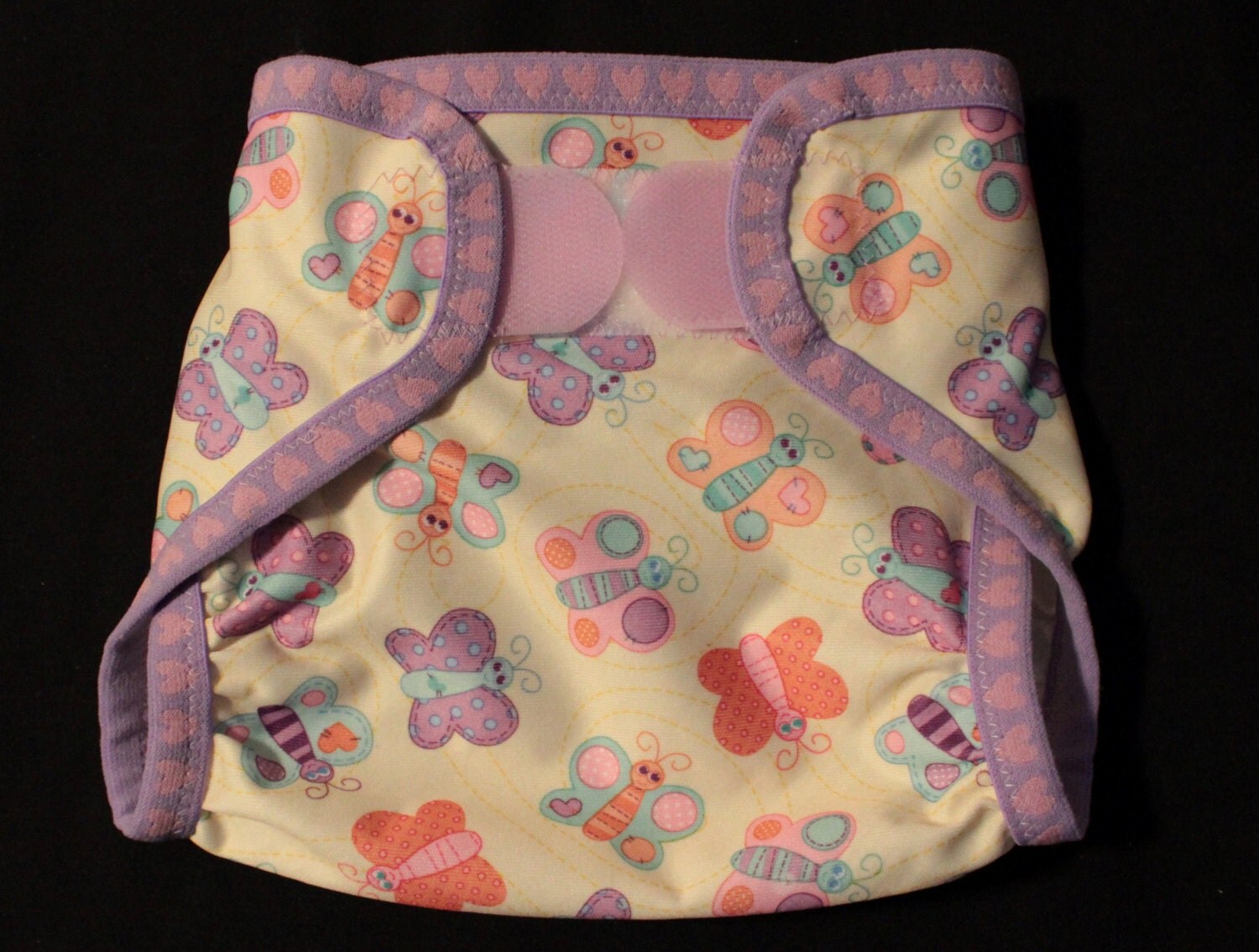 Cloth Diaper Cover PUL Fabric Butterfly Small 12 by CandKGifts