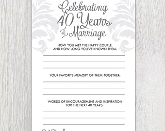 Printable anniversary party sheets Damask 50th anniversary