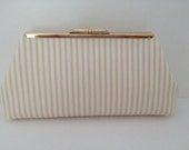 Cb2403-105 Pearl Satin Clutch Bag Cream main image 1