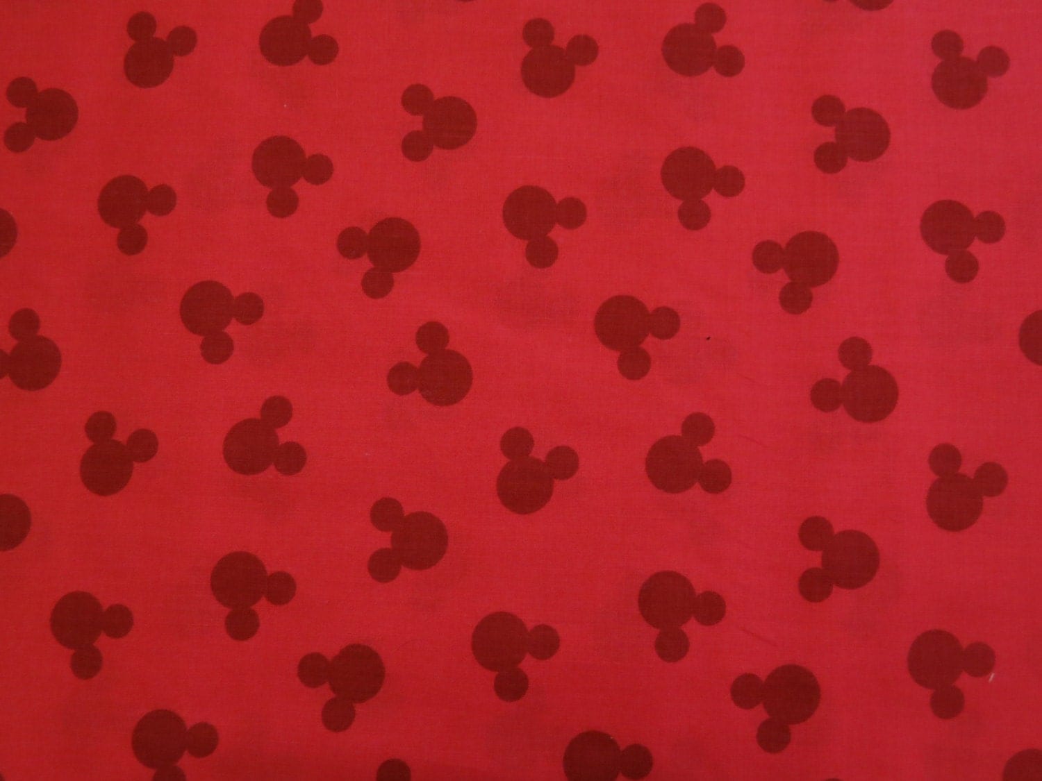 1/2 yard of 100 cotton Mickey Mouse Fabric by BeautymeFashion