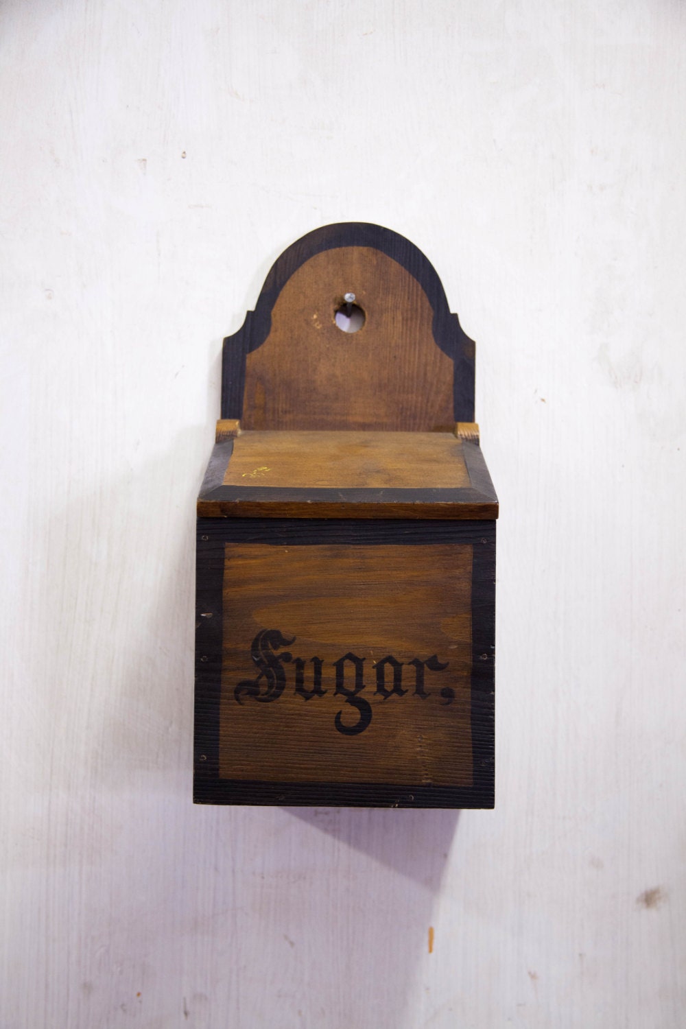 Vintage Hanging Sugar Box by TheParsonsPleasures on Etsy
