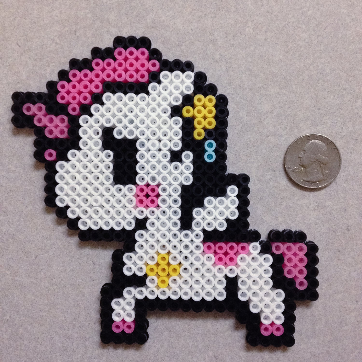 unicorn bead pegboard hama Perler Unicorno Magnet Tokidoki Hama