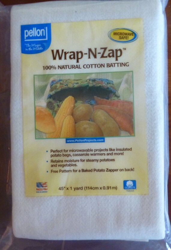 WrapNZap 100 Natural Cotton Batting from by SuesFabricNSupplies