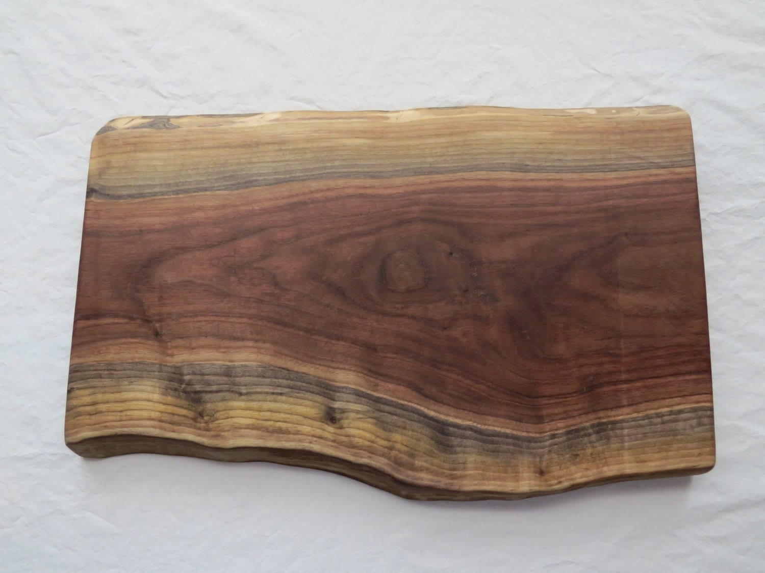 Large Live Edge Reclaimed Walnut Cutting Board Serving Board