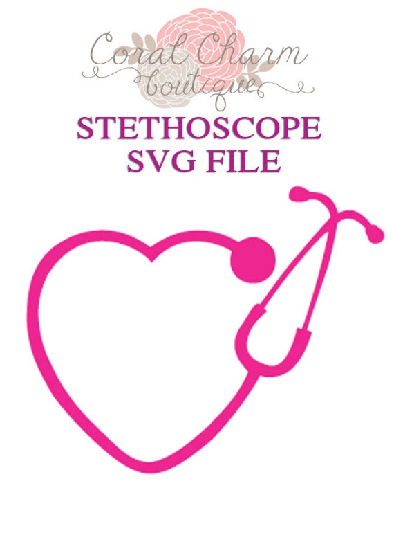 Download Monogram Heart Stethoscope File for Cutting by ...