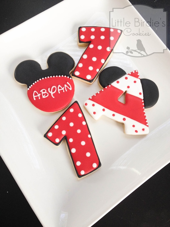 Mouse Cookie Favors (set 2) - 1 Dozen Il_570xn