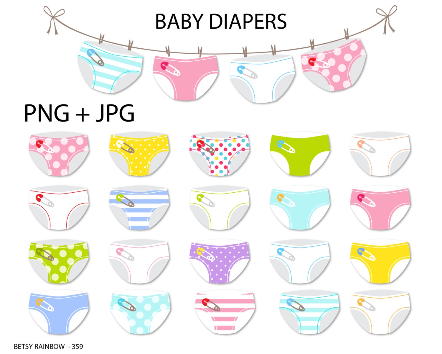 clipart of baby diapers - photo #9