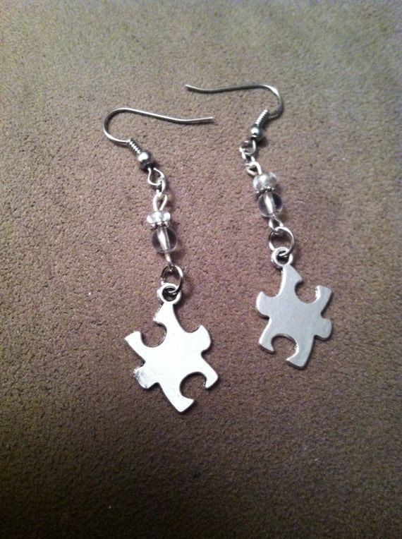 Autism Awareness Puzzle Piece Earrings