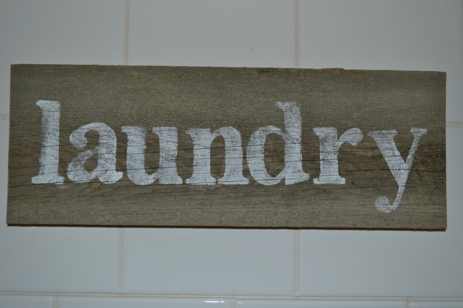 wood sign laundry reclaimed wood rustic