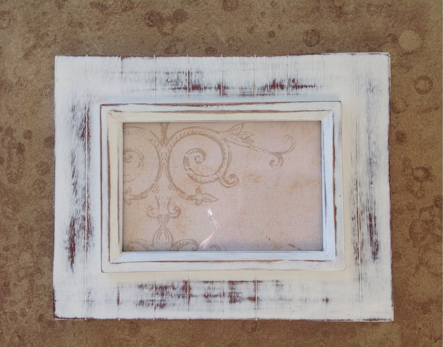 White picture frame shabby chic decor 4x6