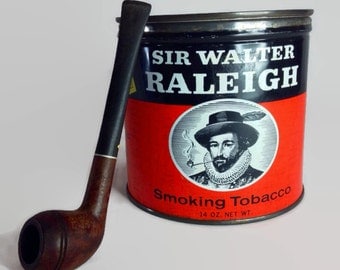 Antique Tobacco Tin Sir Walter Raleigh by R. J. Reynolds