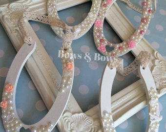 Wood Horseshoe, Bride Horseshoe, Good Luck Gift, Bride Gift, Traditional Gift, Wedding Gift, Wedding Horseshoe, Wedding Keepsake, Vintage