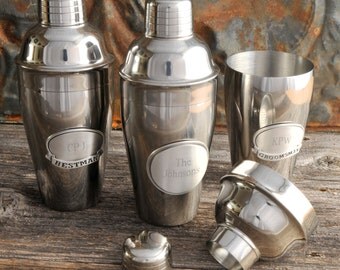 Personalized Cocktail Shaker - Engraved Cocktail Shaker - Monogrammed Cocktail Shaker - Groomsmen Gifts - Gifts for Him - GC871