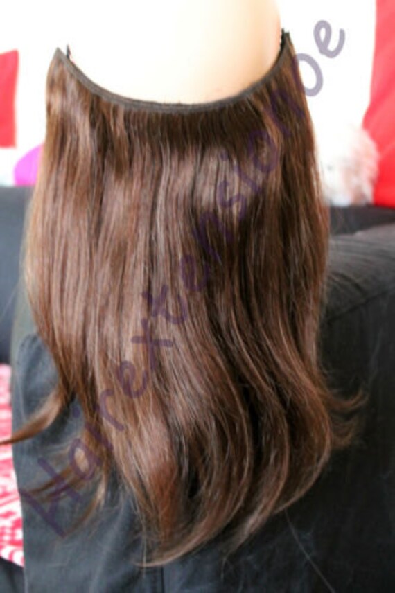 12 inch Miracle wireAngels Halo Invisible wire human hair