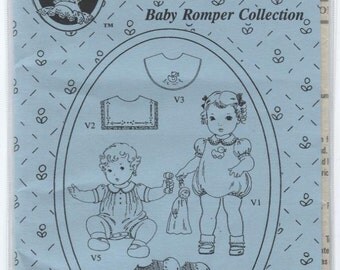 Old Fashioned Baby Romper Collection Pattern by Jeannie Baumeister