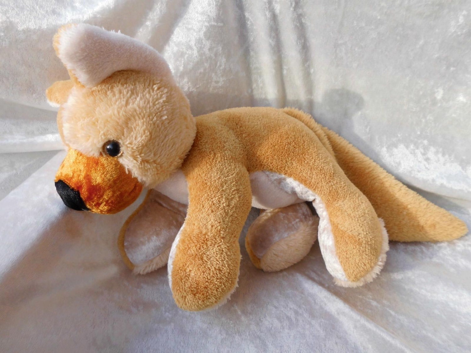 COYOTE Dingo JACKAL Soft Toy stuffed plush Wild by TALLhappyCOLORS