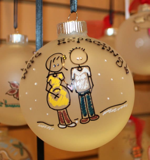 expecting couple ornament personalized christmas gift expecting couple ornament personalized christmas gift