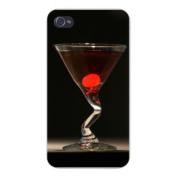 6 clear for iphone case verizon Custom Plastic Apple Clear White iPhone  Drink  on Martini Case Snap