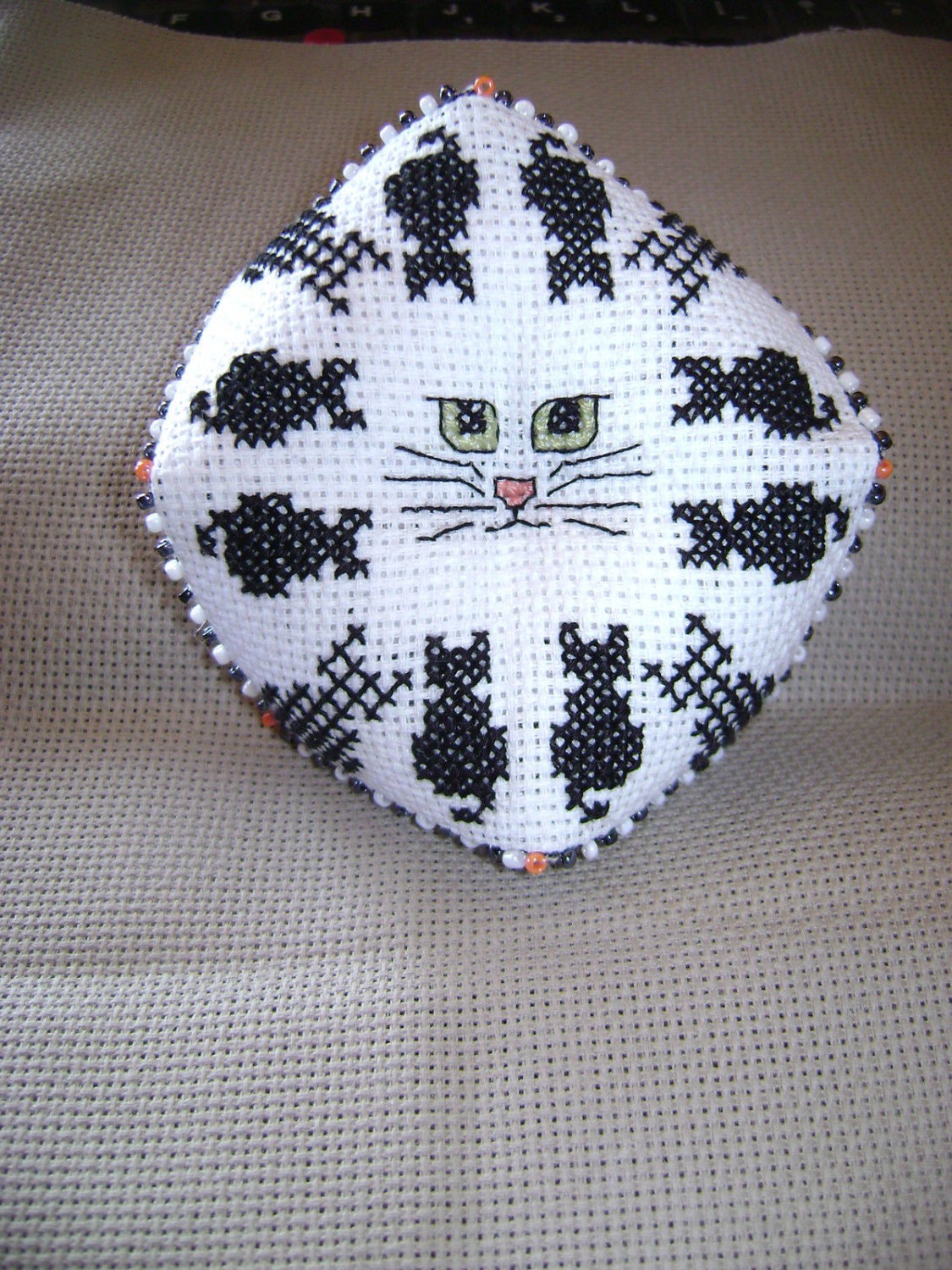 Completed finished cross stitch work vintage by rockbabies on Etsy