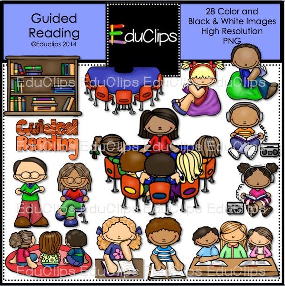 Guided Reading Clip Art Bundle