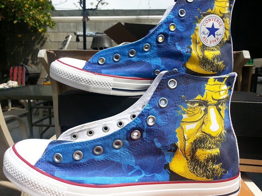 Breaking Bad Walt &amp; Jesse Custom Converse All Stars