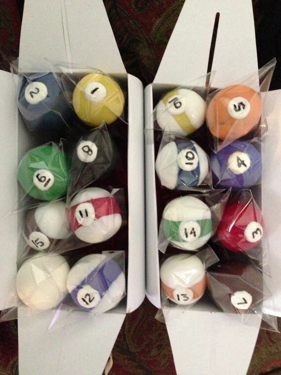 Pool Ball Cake Pops Birthday Party Favors Sweets Table Candy