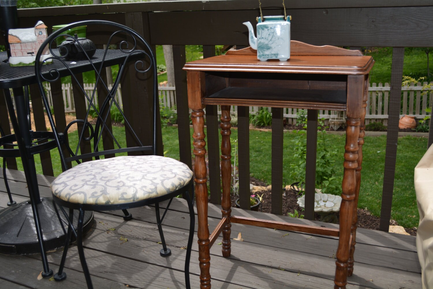 Vintage 1930s Telephone Table Mid Century Table Night