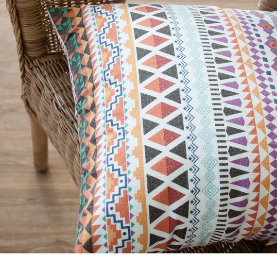 Brushed Cotton Fabric Aztec By The Yard by FabricBonita on Etsy