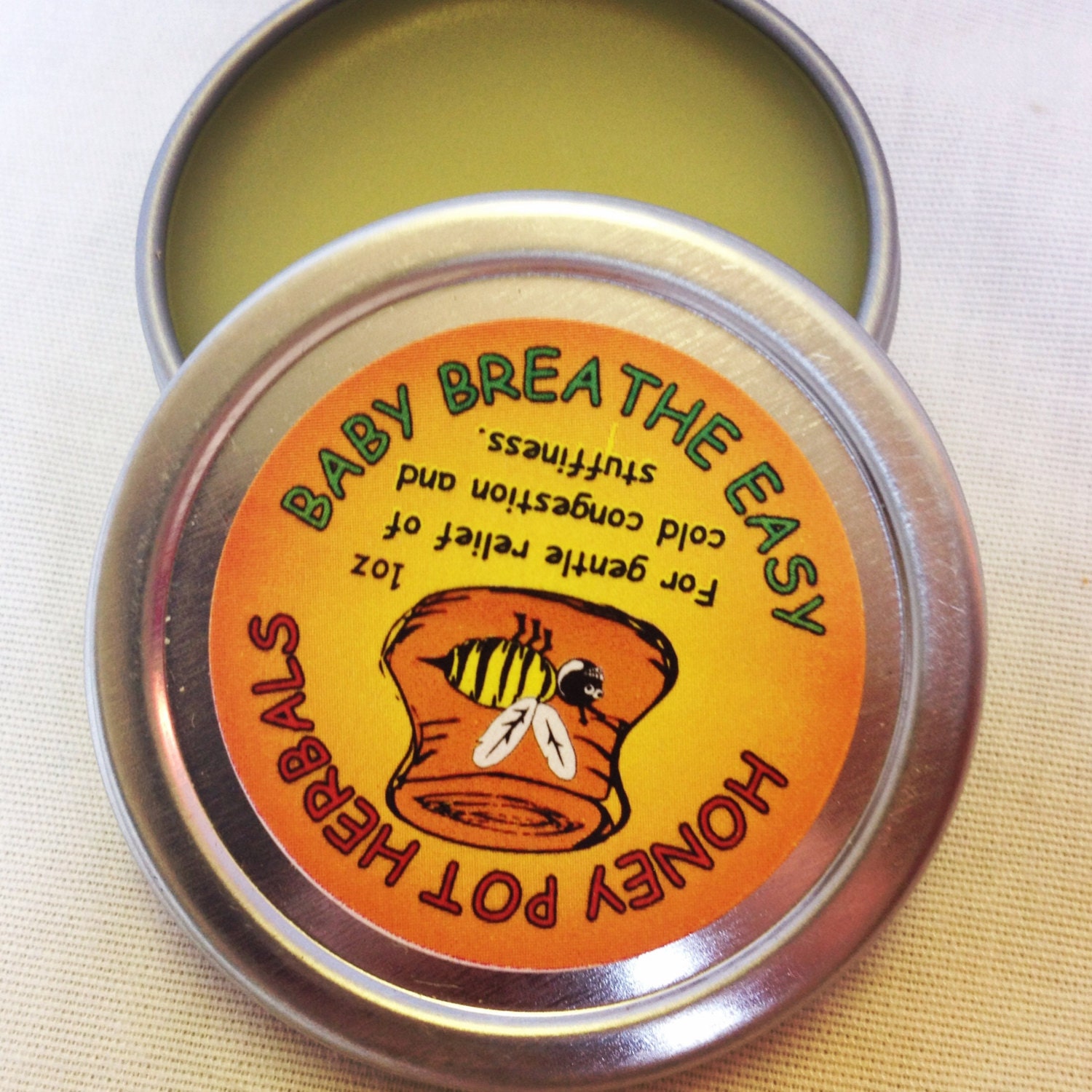 Baby's Vapor Rub Herbal with Peppermint Thyme and