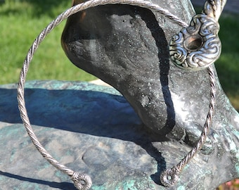 CELTIC CHIEFTAIN TORC, sterling silver, Ag 925 Torques Torq Necklace Iron Age Pagan Celts Necklace Heathen Donut La Tene Wulflund Paganism