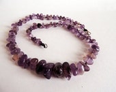 Necklace Amethyst with Silver Clasp