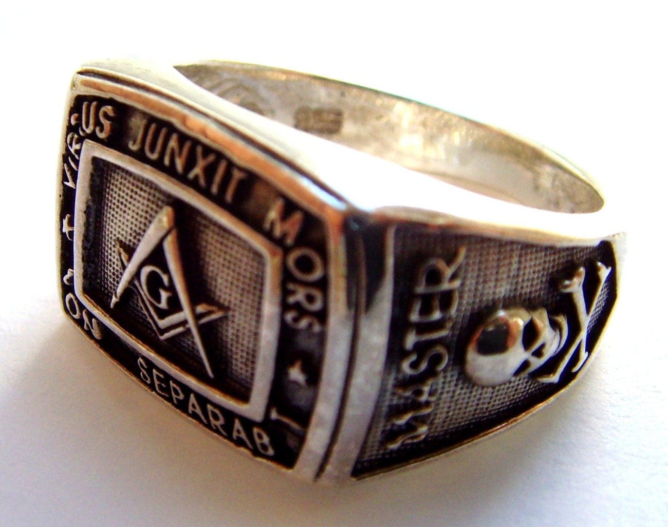 Royal Master Masonic Mason Ring Sterling Silver 925