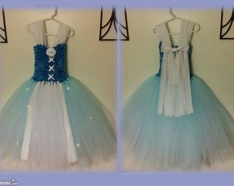 Frozen Dress SET - **(comes with Dress, Light-up Hair Bow, and Barefoot ...