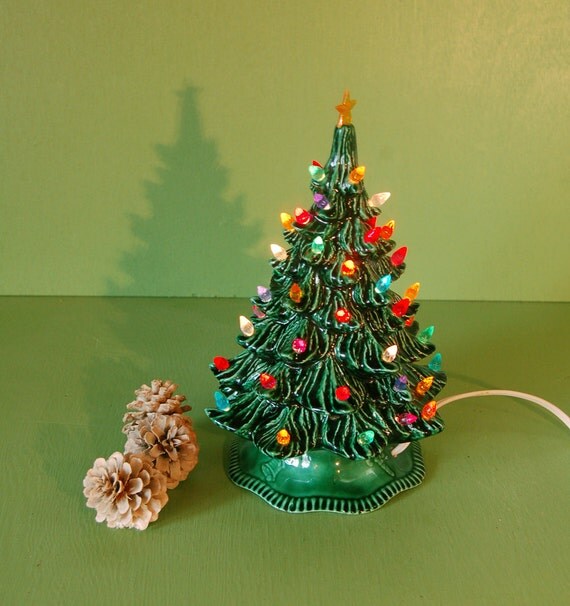 small vintage ceramic christmas tree lighted ceramic tree small vintage ceramic christmas tree lighted ceramic tree