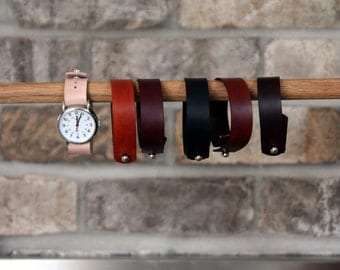 Leather watch strap for Timex Weekender