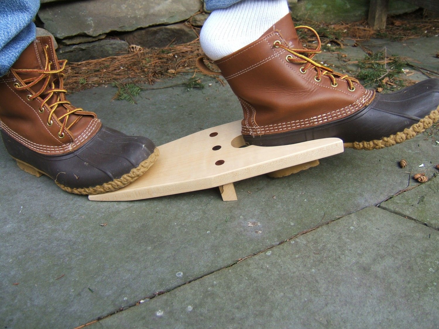 Wooden Boot Jack hand crafted from Maple & Cherry