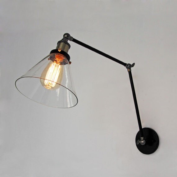 Applique da parete di vetro di stile country lampada da di ... Disegno Country Lampade