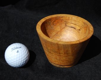 Turned desk accessory in Spalted Maple