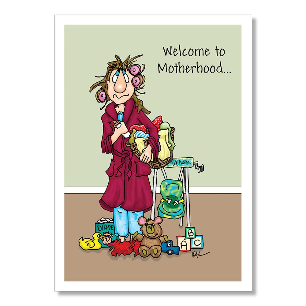 New Mom Card Welcome To Motherhood card Congratulations to